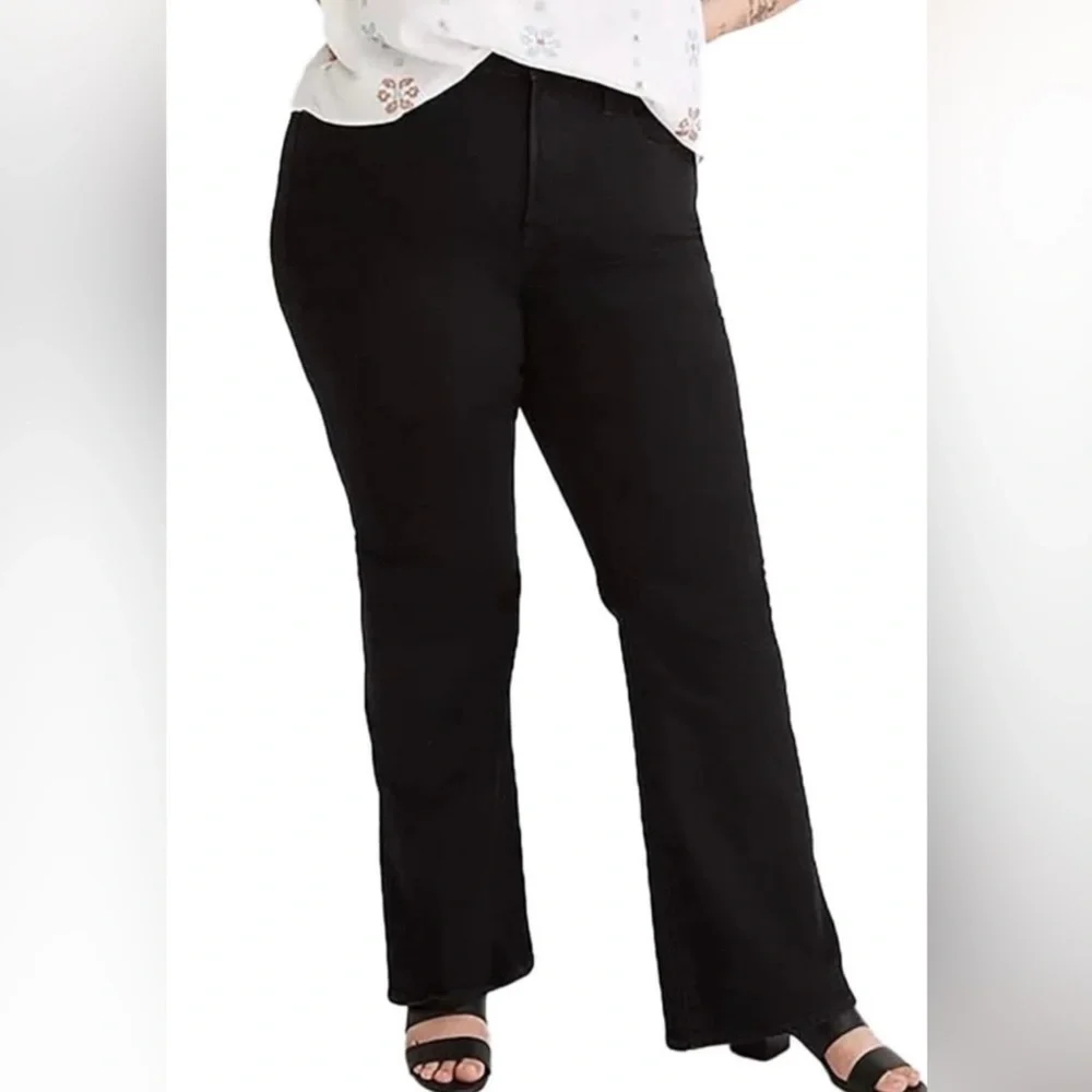 Madewell The Perfect Vintage Flare Jean Black Sherborn Wash High Rise Sz 33